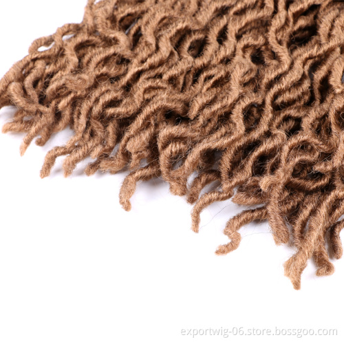 Wholesale Price Crochet Hair Extensions High Quality 18 Inch 100g Gypsy Locs Faux Curly Locs Twist Braids For Woman